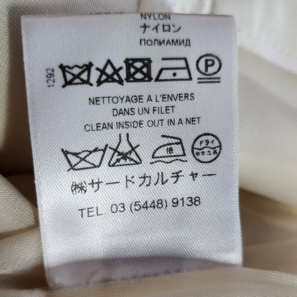 Givenchy Ivory 100% Wool Pencil Skirt Size M Tailored Quiet Luxury - Picture 5 of 8